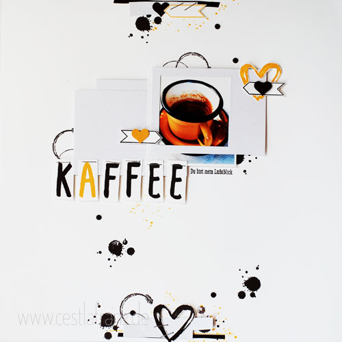 Wortspielereien Layout Kaffee - Vollansicht